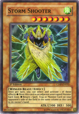 Storm Shooter - CDIP-EN032 - Super Rare - 1st Edition NM YuGiOh!  Booster Set Ca-image