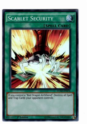 Yugioh - 1X Scarlet Security - Super Rare - 1st Edition - LC5D-EN076 - Near Mint-image
