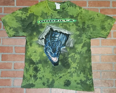 VINTAGE 1998 Official GODZILLA Movie Promo t shirt VERY RARE! Japan Monster -image