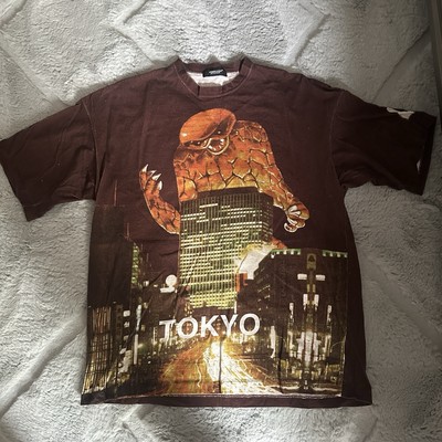 UNDERCOVER Jun Takahashi TOKYO Monster Graphic AOP Rare T Shirt Size 3 Large-image