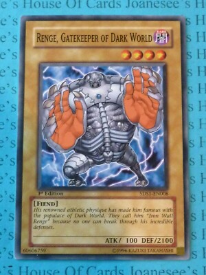 Renge, Gatekeeper of Dark World 5DS1-EN008 Yu-Gi-Oh Card 1st Edition New-image