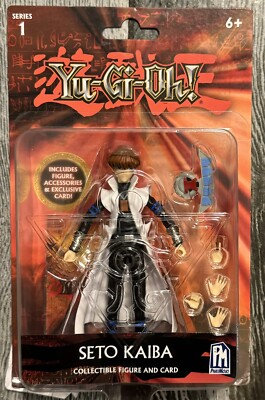 2023 PhatMojo Official Yu-Gi-Oh! 4 in Figure: SETO KAIBA (w/ Exclusive Card) New-image