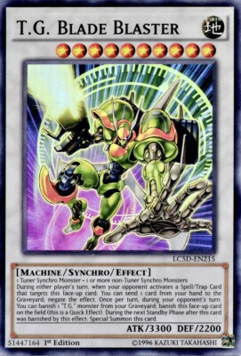 YuGiOh T.G. Blade Blaster Super Rare 1st Edition LC5D-EN215 NM-image