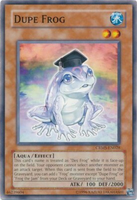 YuGiOh Yu-Gi-Oh 5D's Crimson Crisis Common Dupe Frog CRMS-EN028-image