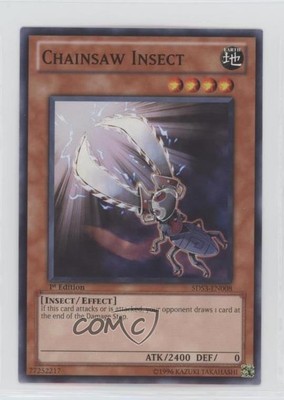 2010 Yu-Gi-Oh! 5D's Duelist Toolbox Starter Deck 1st Edition Chainsaw Insect 0b5-image