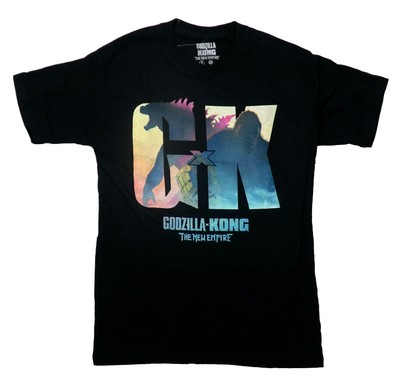 Godzilla X Kong New Adult T-Shirt - Images Embedded in G x K Initials The New-image