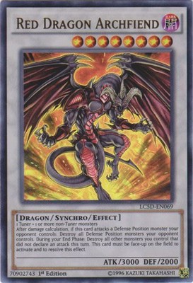 Red Dragon Archfiend - LC5D-EN069 - Ultra Rare - 1st Edition Near Mint Legendary-image