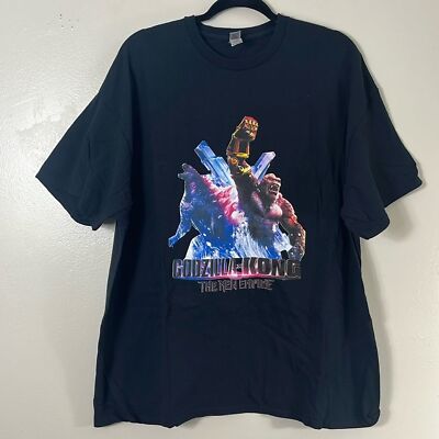 Godzilla Kong The New Empire black graphic t-shirt men’s size 2XL-image