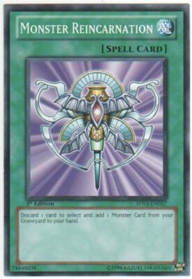 Monster Reincarnation - 5DS3-EN027 - Common - 1st Edition x3 - Near Mint-image