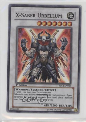 2009 Yu-Gi-Oh! 5D's 2 Starter Deck 1st Edition X-Saber Urbellum #5DS2-EN043 03rx-image