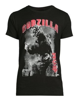 GODZILLA Men’s M (38-40) Graphic T-Shirt Short Sleeve Officially Licensed Black-image