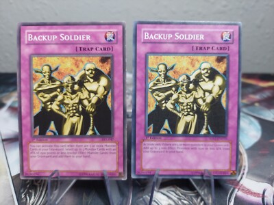 2x Backup Soldier - SYE-047 & 5DS1-EN035 - 1ST ED - LP-image