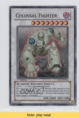 2008 Yu-Gi-Oh! 5D's Starter Deck 1st Edition Colossal Fighter READ 9b2-image
