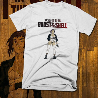 Cyber Punk t-shirt Ghost Ops kanji Tokyo science fiction Cyborg Military anime -image