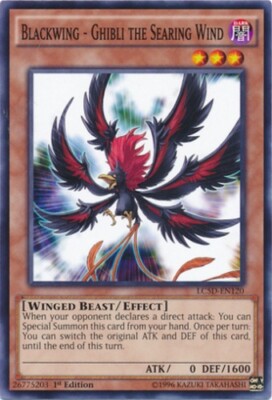 Blackwing - Ghibli the Searing Wind - LC5D-EN120 - Common - 1st Edition x3 - Nea-image
