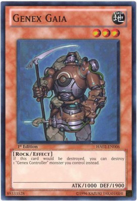 Yu-Gi-Oh Card - HA02-EN006 - GENEX GAIA (super rare holo) - NM/Mint-image