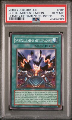 Yugioh Spiritual Energy Settle Machine LOD-082 1st Edition PSA 10-image