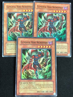 YUGIOH ELEMENTAL HERO NECROSHADE GX1-EN001 SUPER X3 (MP)-image