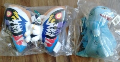 LOT GODZILLA FIGURE KAIJU PLUSH LOOTCRATE EXCLUSIVE MOTHRA HANGER KEYCHAIN -image