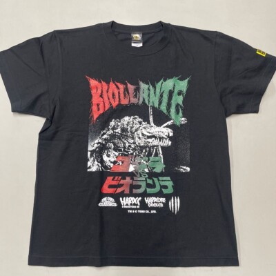 Unused Hardcore Chocolate Godzilla vs. Biollante Printed T-Shirt Black Size M-image