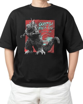 Vintage Torn Movie Ad Godzilla Movie Adult S-4XL T-Shirt-image