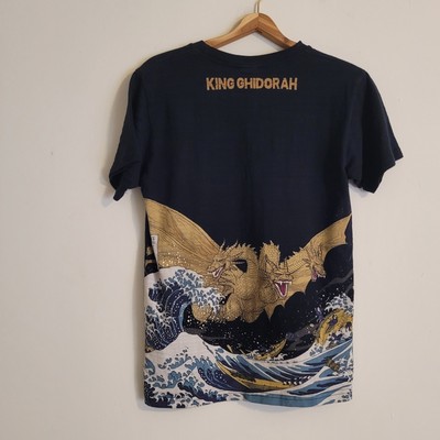 Godzilla Mens T Shirt Mens Medium King Ghidorah Japan Movie Promo Short Sleeve-image