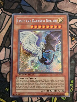 Light and Darkness Dragon NM YG01-EN001 Yu-Gi-Oh! GX Manga Promotional Near Mint-image