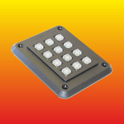 GS120201 FARNELL KEYPAD STORM GRAPHIC SERIES 3x4 POLYMER MATRIX 50mA 24V-image