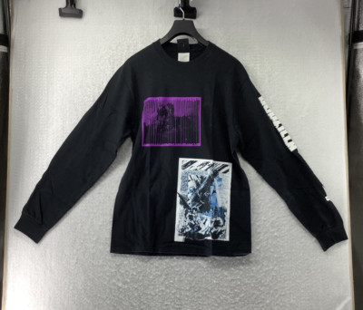 HUF X Godzilla X Kosuke Mens Long Sleeve Graphic Pullover T-shirt Size M-image