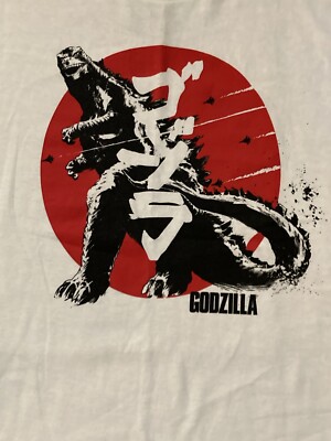 GODZILLA T-SHIRT MEN’S SIZE XXL WHITE/RED NEW****-image