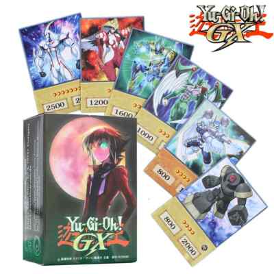 YUGİOH 100Pcs Blue Eyes Dark Magician Exodia Obelisk DM GX Slifer Style Cards-image
