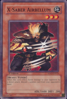 Yugioh X-Saber Airbellum #5DS2-EN019 5D's Starter Deck 2009 1st Edition-image