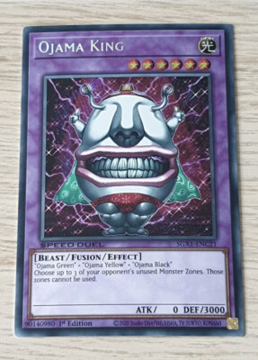 🔥Yu-Gi-Oh! OJAMA KING SECRET RARE SGX1-ENC21 1ST ED SPEED DUEL GX-image