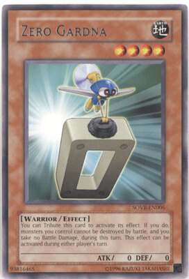 3 x Yu-Gi-Oh Card - SOVR-EN006 - ZERO GARDNA (rare) - NM-image
