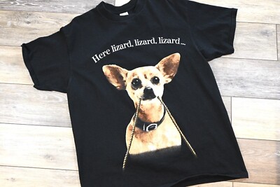 vintage godzilla taco bell chihuahua promo shirt i think i need a bigger box XL -image