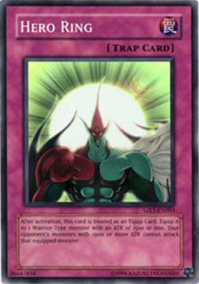 1x (LP) Hero Ring - GX1-EN003 - Super Rare - Limited Edition  YuGiOh-image