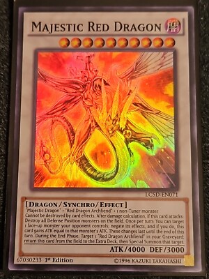 Majestic Red Dragon - LC5D-EN071 - Super Rare - 1st Edition - VLP-image