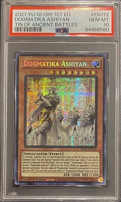 2021 PSA 10 YUGIOH MP21 SECRET RARE DOGMATIKA ASHIYAN 💫-image