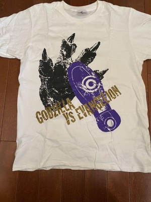 Godzilla vs Evangelion T-Shirt M USJ Limited Used-image