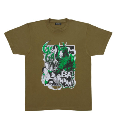 Gigan T-shirt Khaki TOHO Godzilla Store Collection Japan Character Monster Kaiju-image