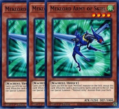 Yugioh - Meklord Army of Skiel x 3 - 1st Edition NM - Free Holographic Card-image