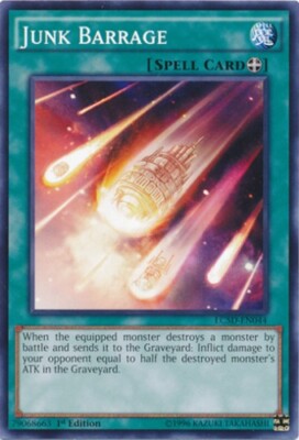 Junk Barrage - LC5D-EN044 - Common - 1st Edition x1 - Near Mint-image