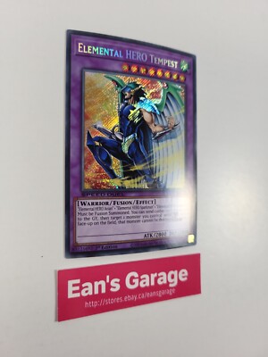YuGiOh Elemental HERO Tempest 1st Ed SGX2-ENA21 Speed Duel GX Secret Rare - MN-image