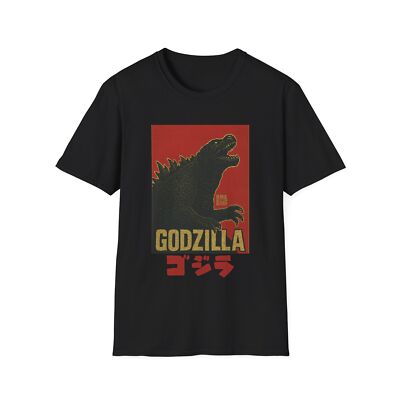 Retro Godzilla Unisex Softstyle T-Shirt, Vintage Monster Tee, Gift for Film-image