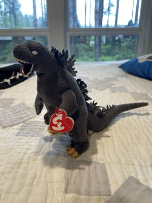 2001 Ty Japan Classic Beanie Baby Godzilla White Eyes 8
