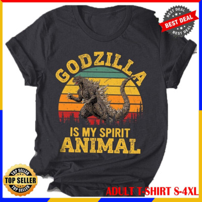 HOT Godzilla Is My Spirit Animal T-shirt, Retro Movie Godzilla T-Shirt Made in U-image