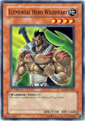 Elemental Hero Wildheart - EEN-EN008 - Common - Unlimited Edition NM YuGiOh!  Bo-image