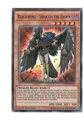 Blackwing - Sirocco the Dawn - Legendary Collection 5D's -Lightly Played--image