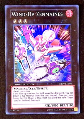 Wind-Up Zenmaines Limited Edition YuGiOh 2012 Collectors Tin Machine Super Rare-image