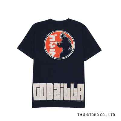 【Hikeshispirit】Godzilla Firefighter Spirit Discharge TEE T-shirt Navy J/O-image